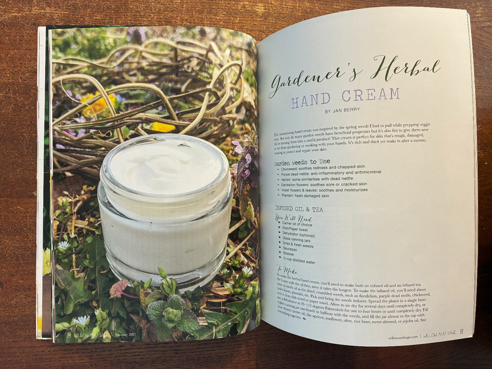 Willow And Sage – Volume 9 Issue 1 May/Jun/Jul 2022 – Homemade Bath & Body VG+