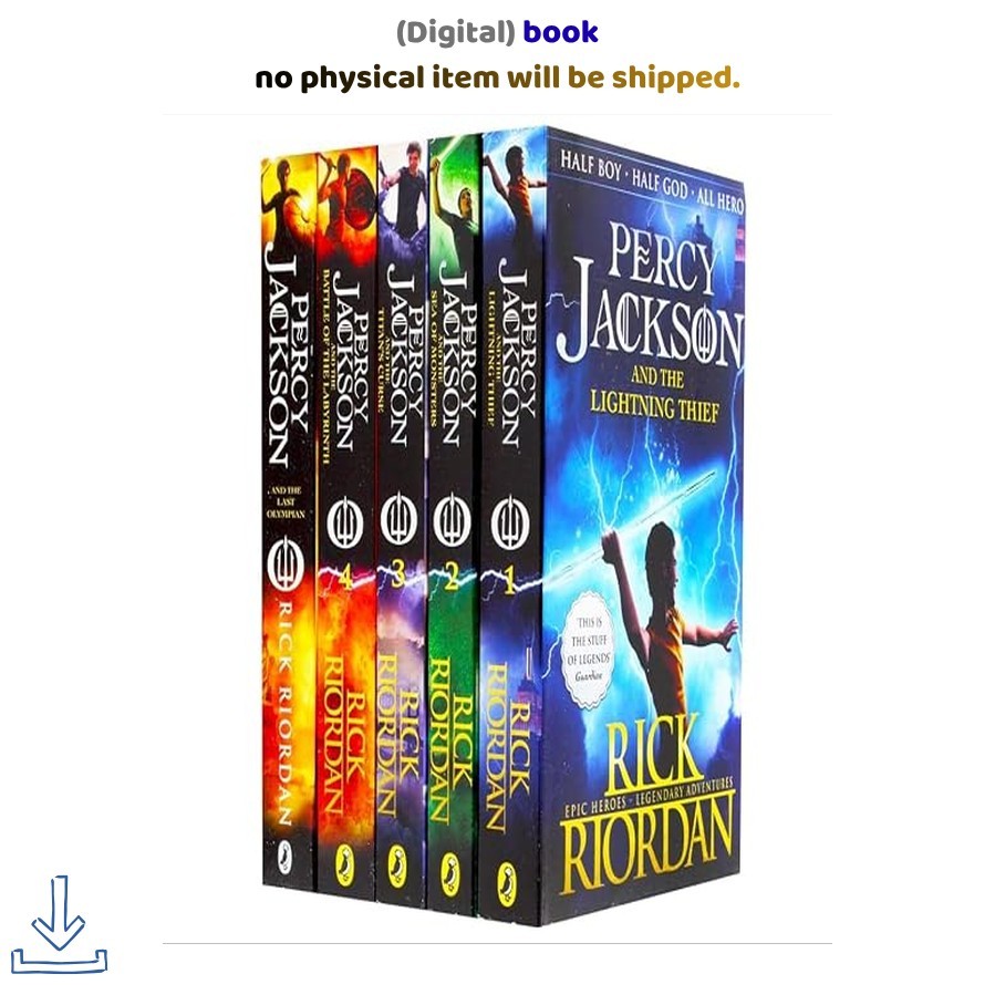 Percy Jackson Rick Riordan 5 Books Collection Pack Set(P, Rick Riordan 2014