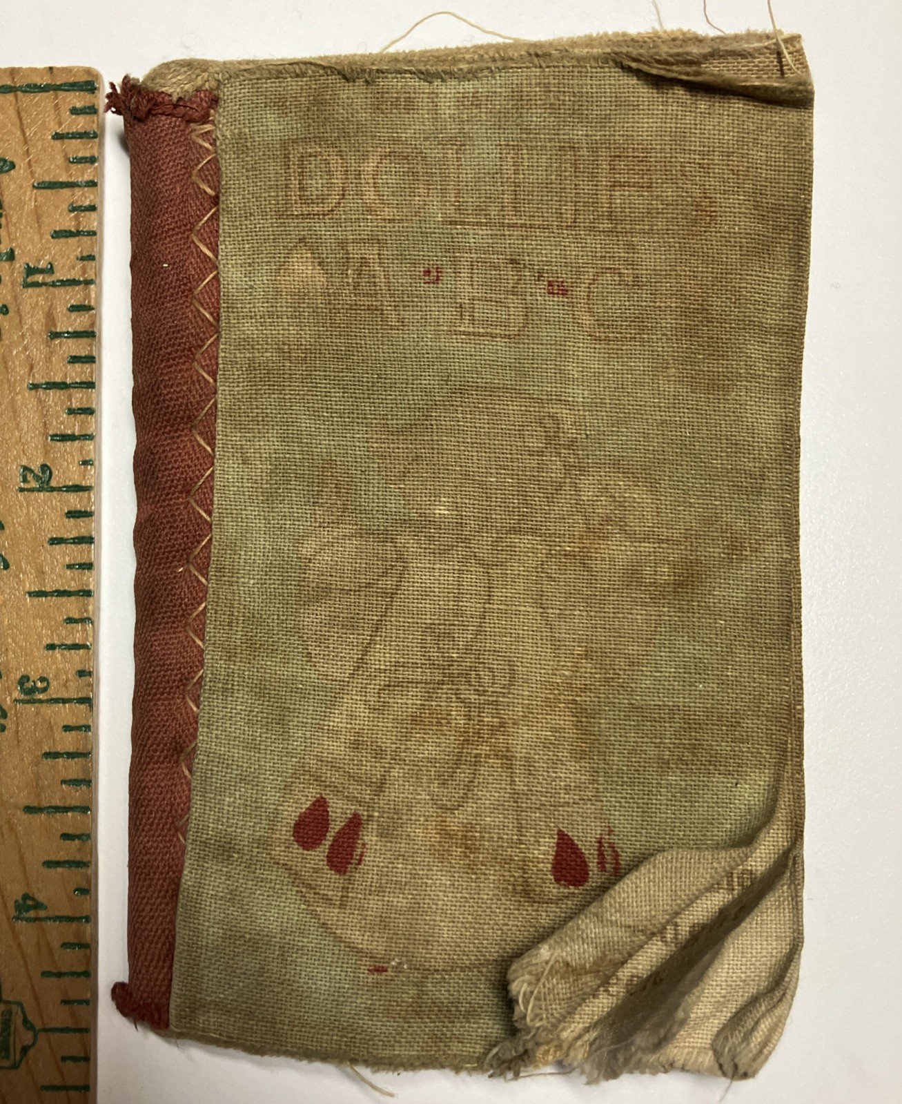 DOLLIE’s A B C c. 1900 England by Dean’s Rag Books Childrens Fabric Antique Book