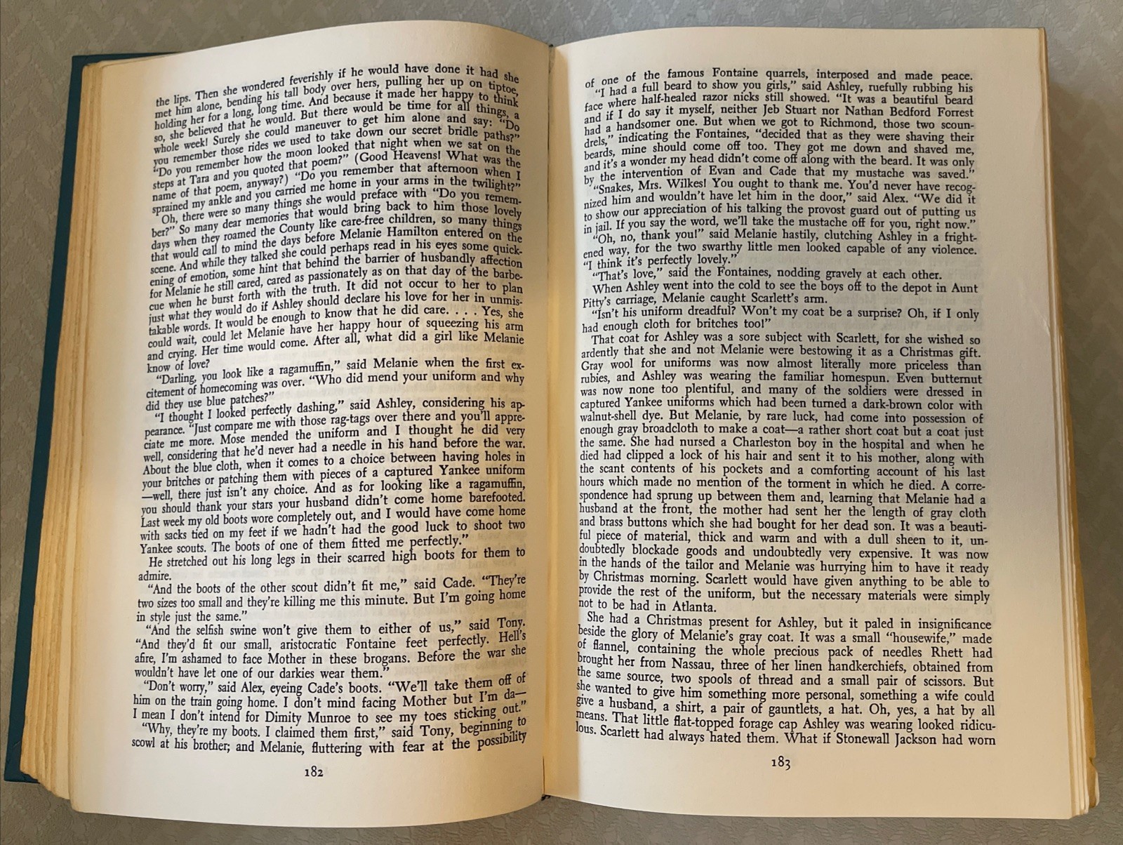 1964 Famous Novel “GONE with the WIND“ by Margaret Mitchell Hardcover 719 Pages