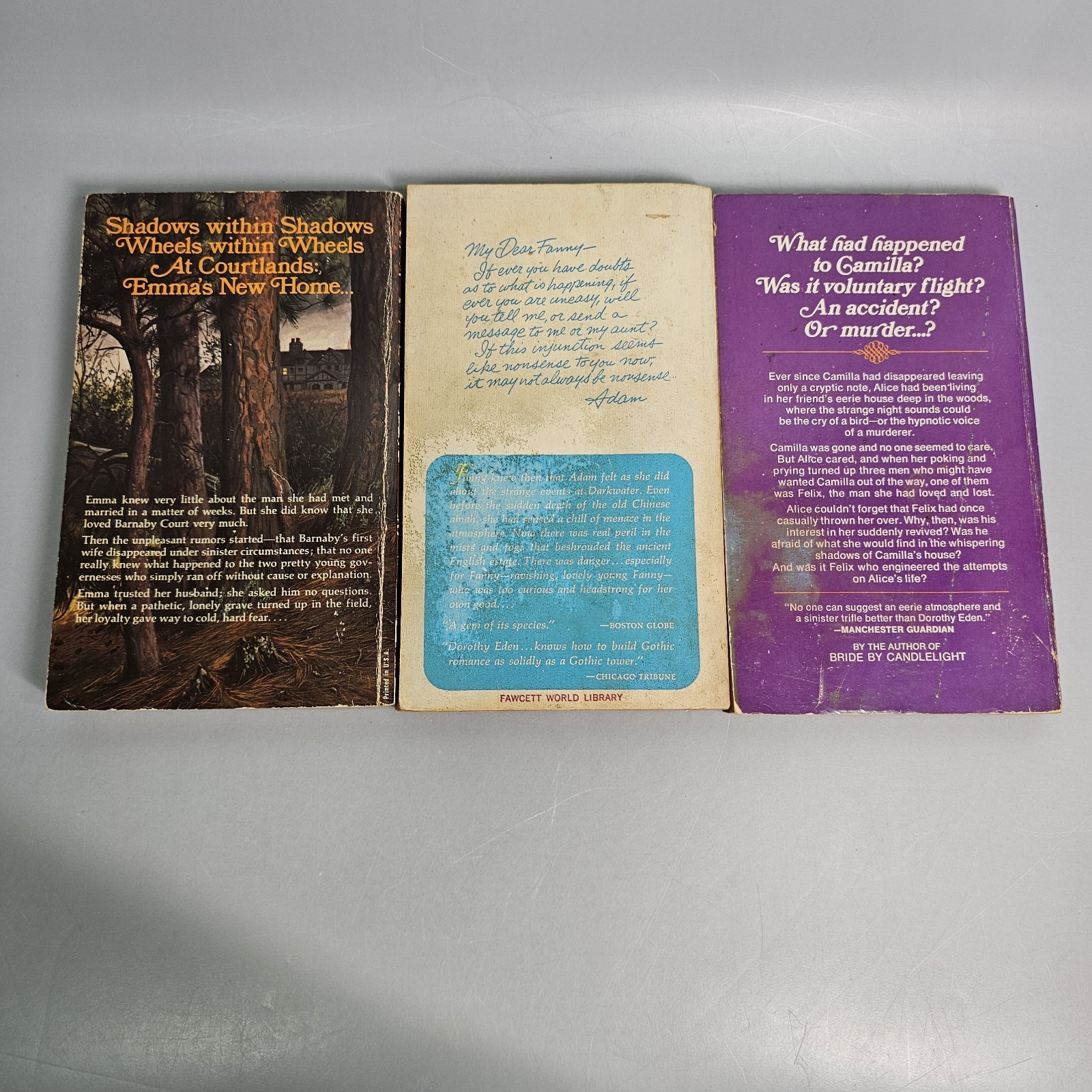9 Dorothy Eden Gothic Romance Paperback Books Lot Bundle Vintage