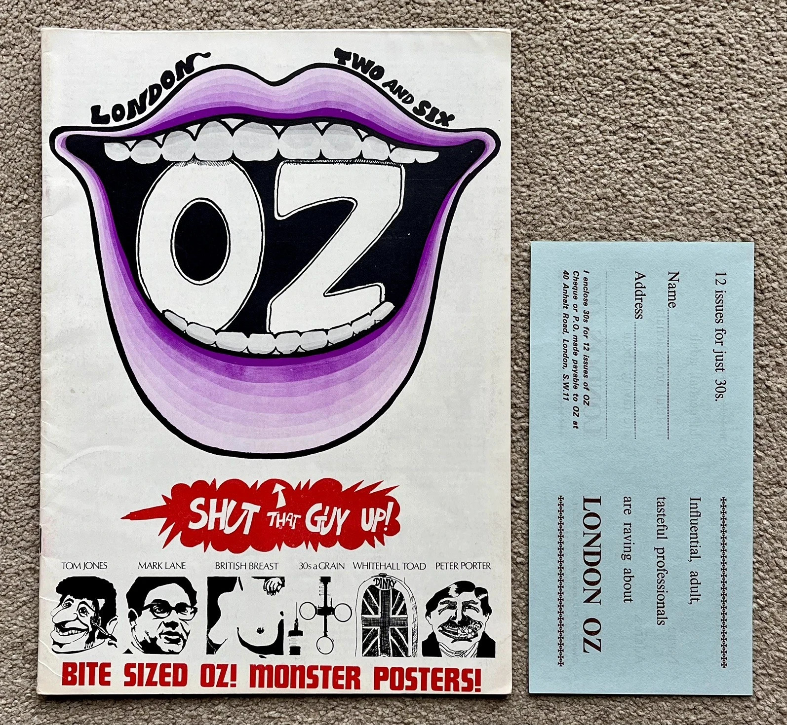 OZ MAGAZINE Complete set Nos. 1- 48. With inserts