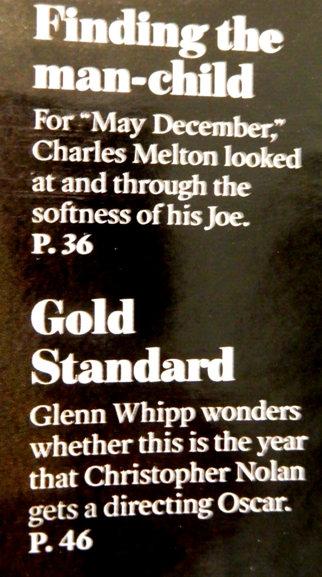 THE ENVELOPE MAGAZINE December 7, 2023 Los Angeles Times RIDLEY SCOTT Davine Joy