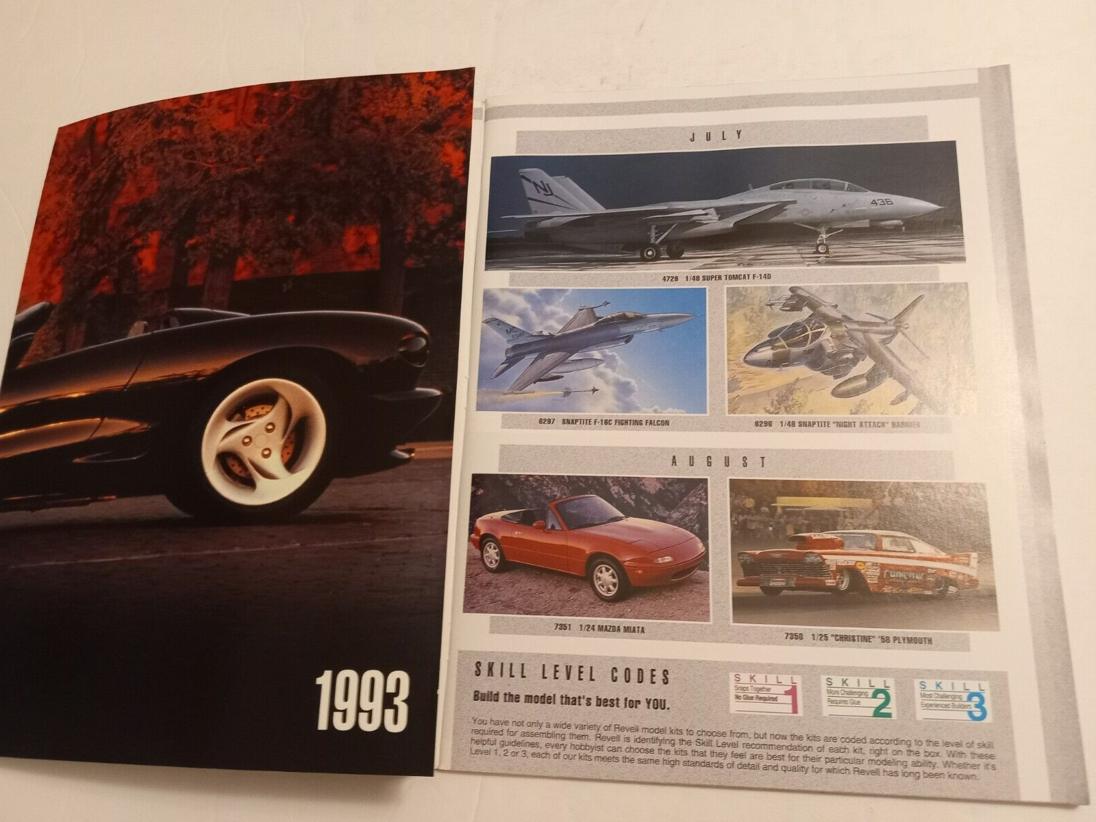Revell 1993 Model Kits Catalog SPORTS CARS, AIRCRAFT, TRUCKS, NASA SPACE PROGRAM