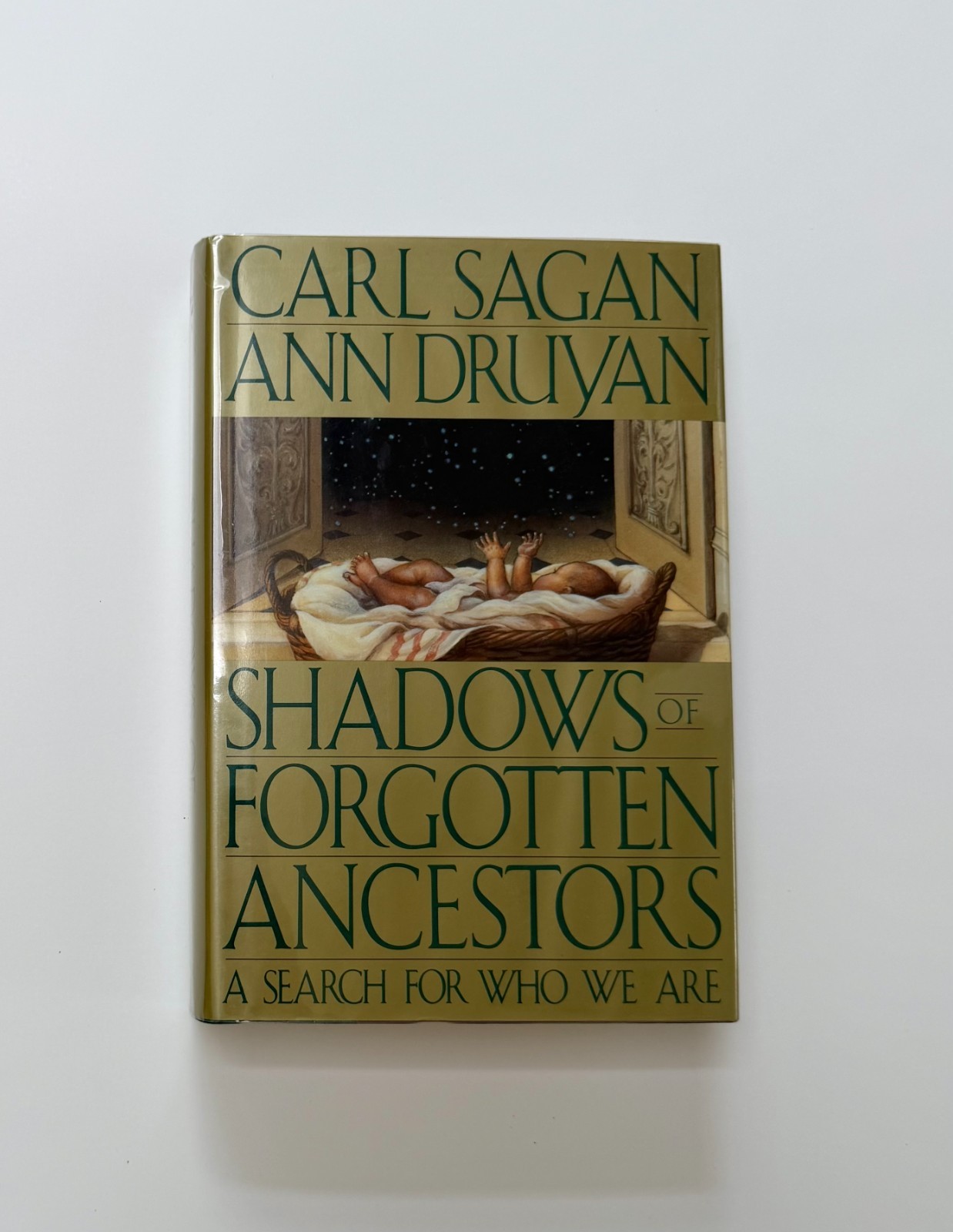 Carl Sagan Ann Druyan Signed Shadows of Forgotten Ancestors 1st Ed 1992 HC DJ