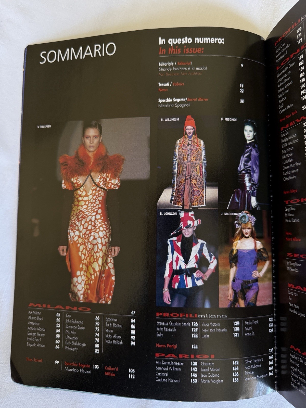Book Moda magazine Milan Fashion Magazine Italian Special Ed 2001 2002 495 Pgs