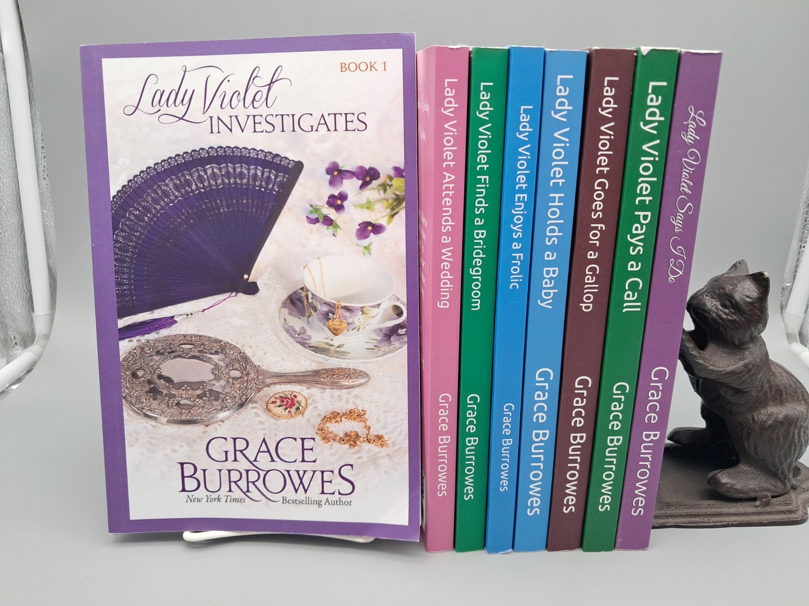 Lot of 8 THE LADY VIOLET MYSTERIES by Grace Burrowes Books 1-8 in order