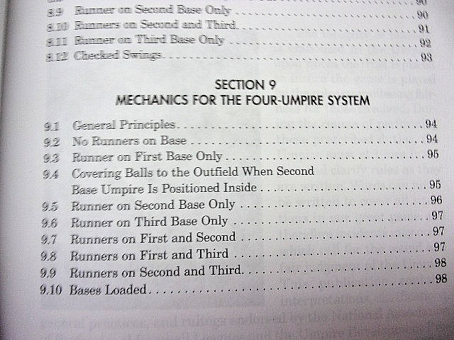N.A.P.B.L. UMPIRE MANUAL Revised Edition Paperback Umpire Development Program