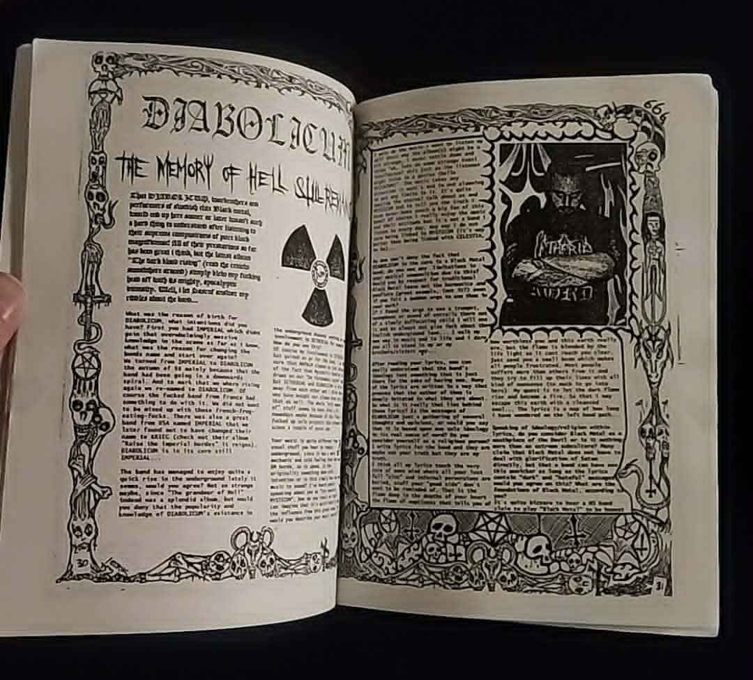 Hellish Massacre Fanzine #3, 2nd Ed. (Sweden) Watain P. Forsberg/E Danielsson