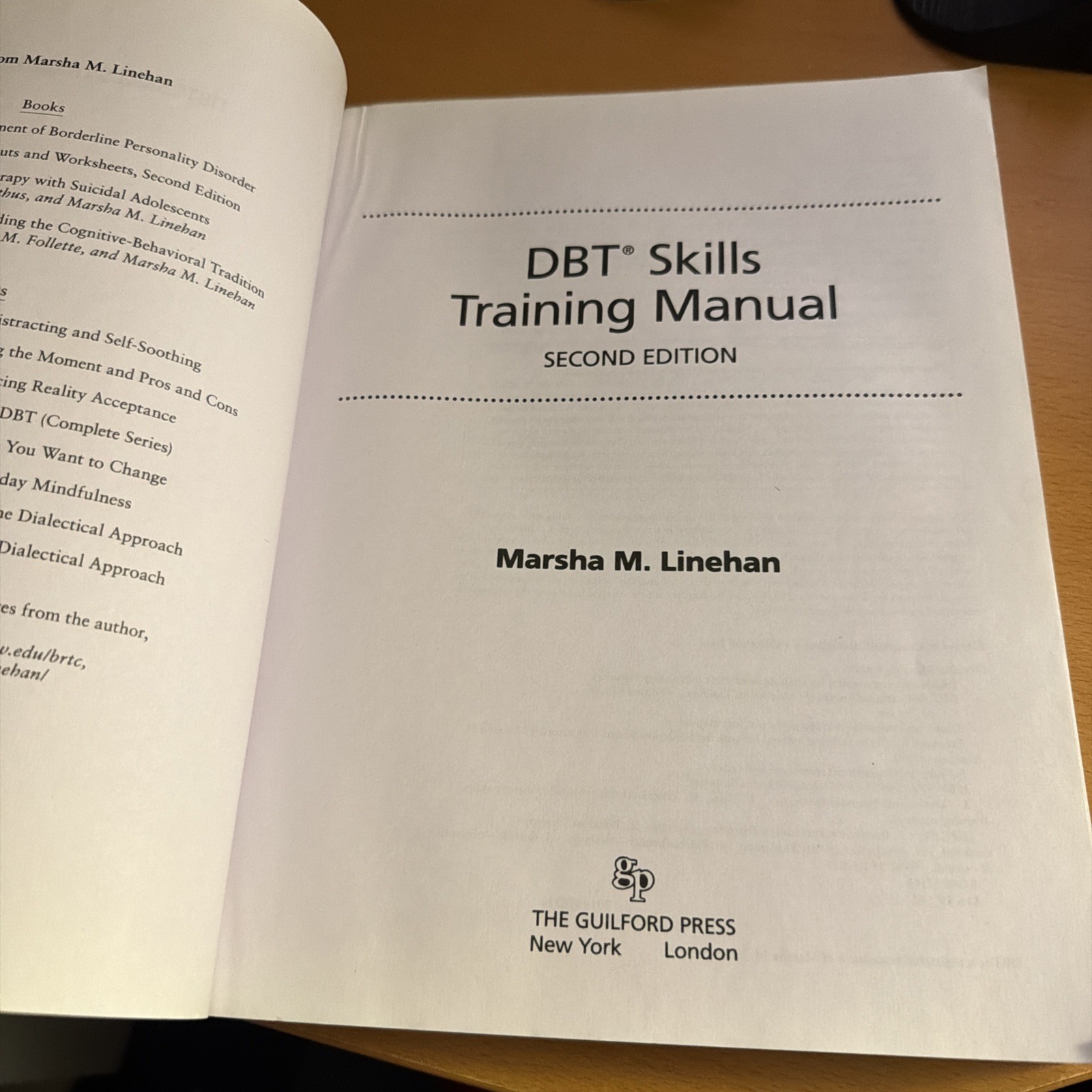 DBT Skills Training Manual, Second Edition by Marsha M. Linehan