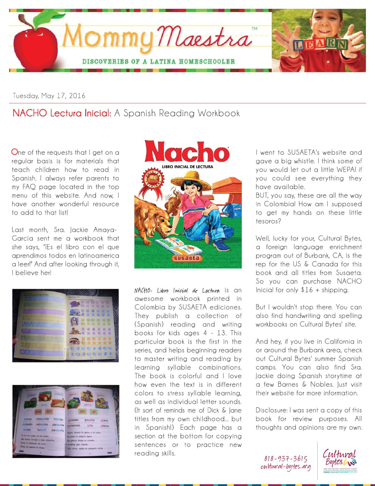 NACHO Libro Lectura Inicial (Susaeta) – Colombia