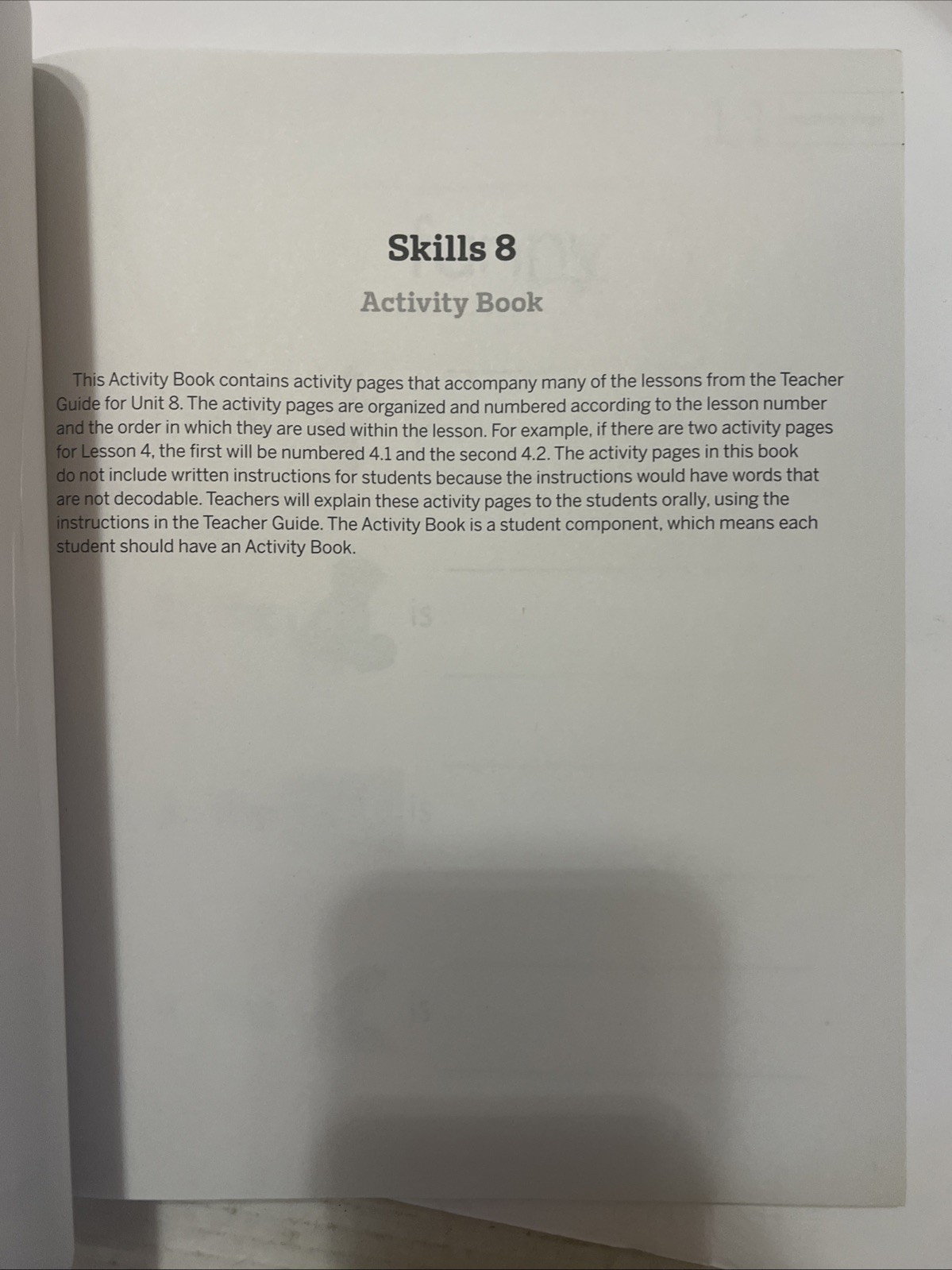 Amplify Core Knowledge Language Arts Grade K Skills 8 Activity Book
