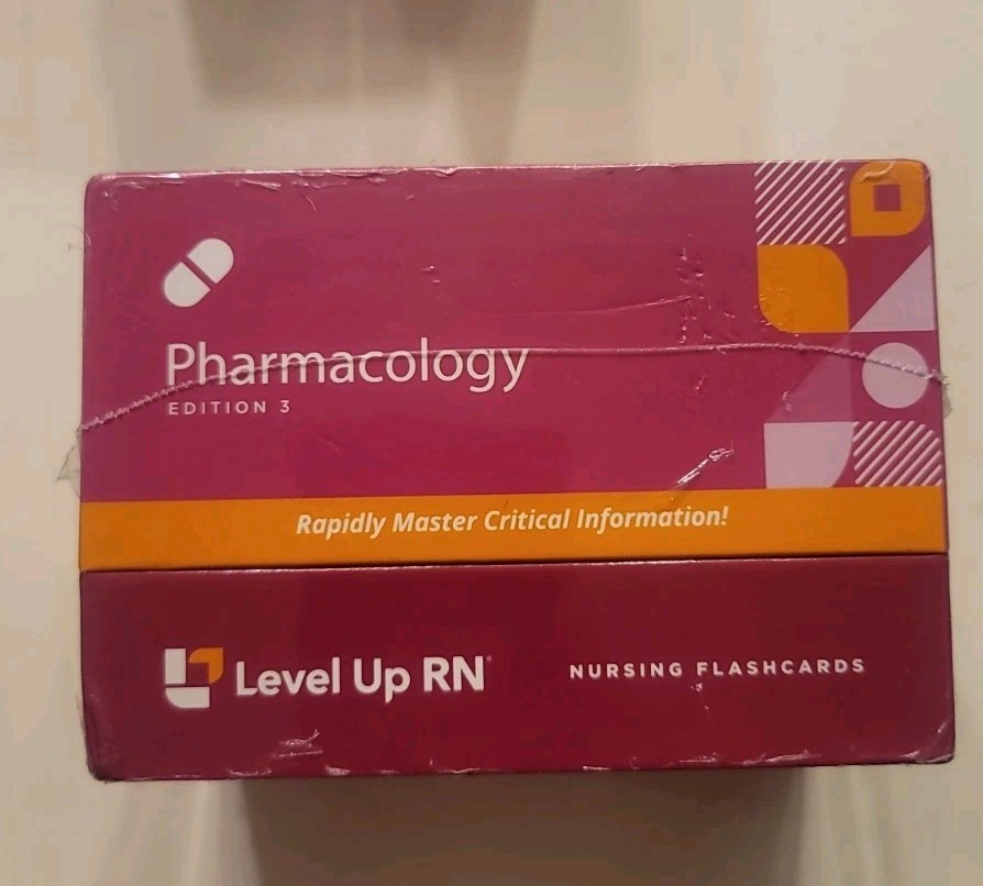 Level Up RN Pharmacology Nursing Flashcards Edition 3 Flashcards COMPLETE