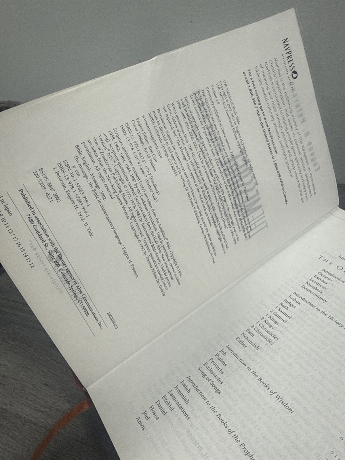 The Message Study Bible: Capturing the Notes and Reflections of Eugene Peterson