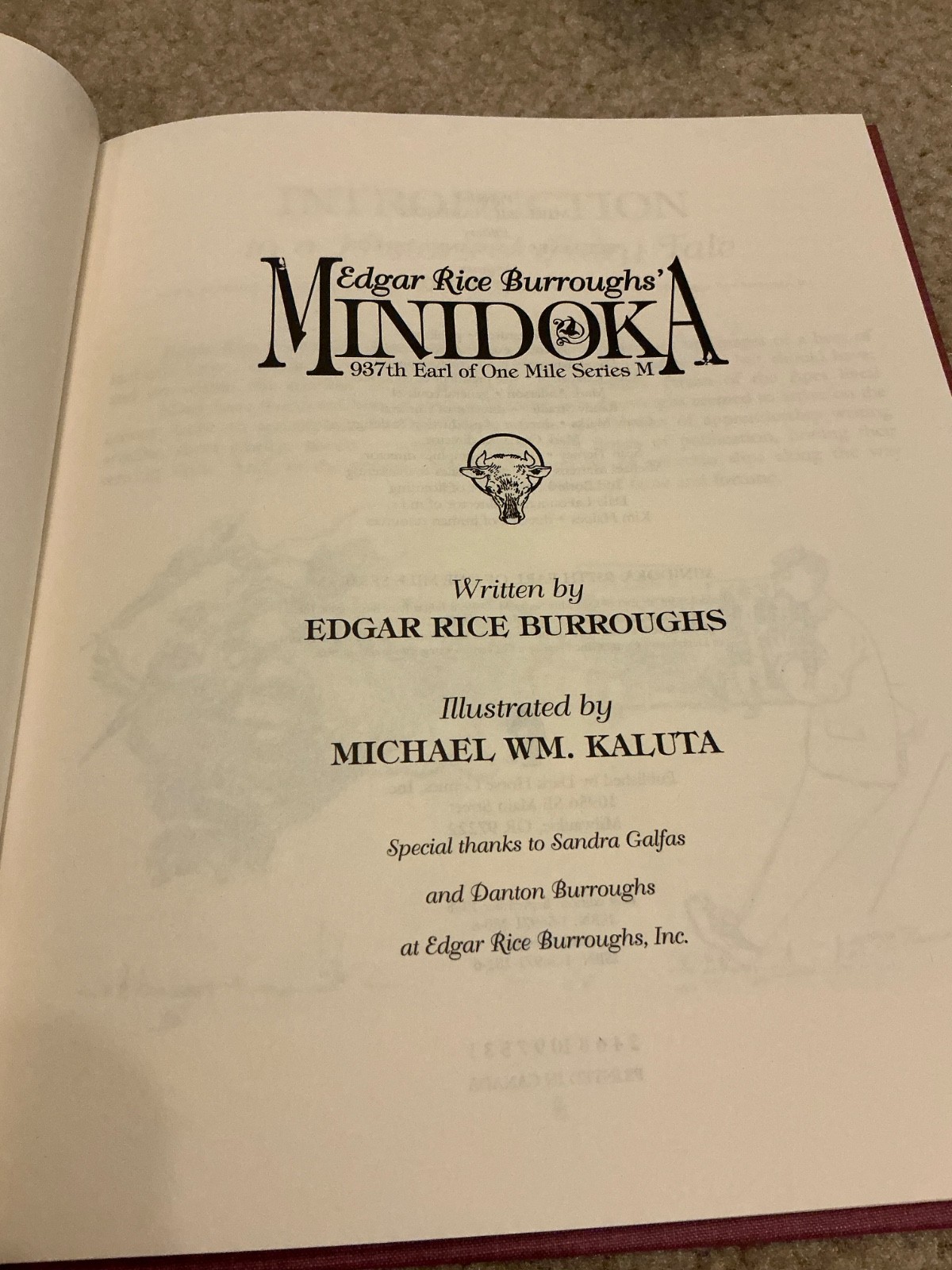 Minidoka HC (Dark Horse) Edgar Rice Burroughs 1st Ed Signed M. W. Kaluta #18/500