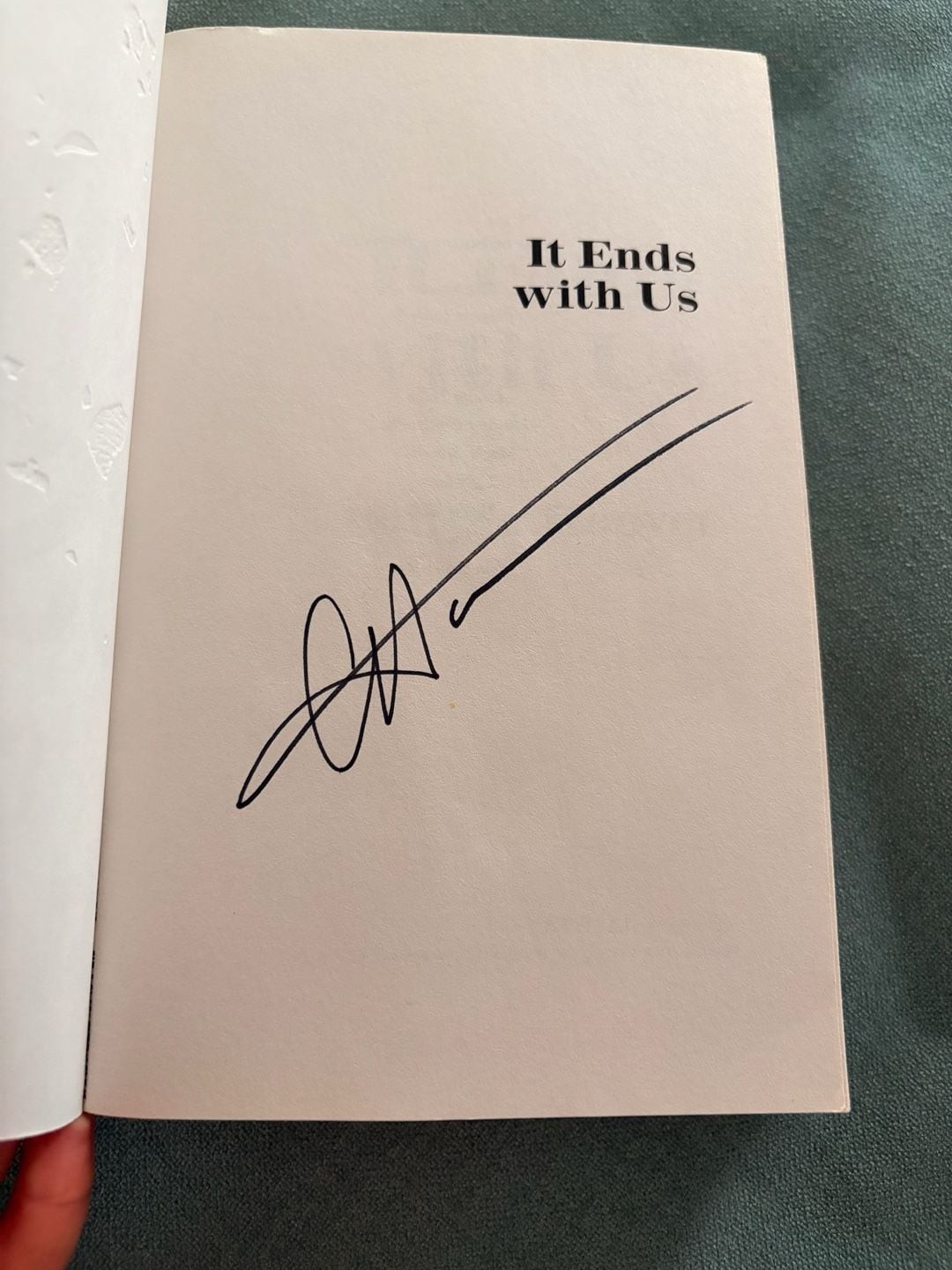 It Ends with Us by Colleen Hoover (Signed Paperback first edition)