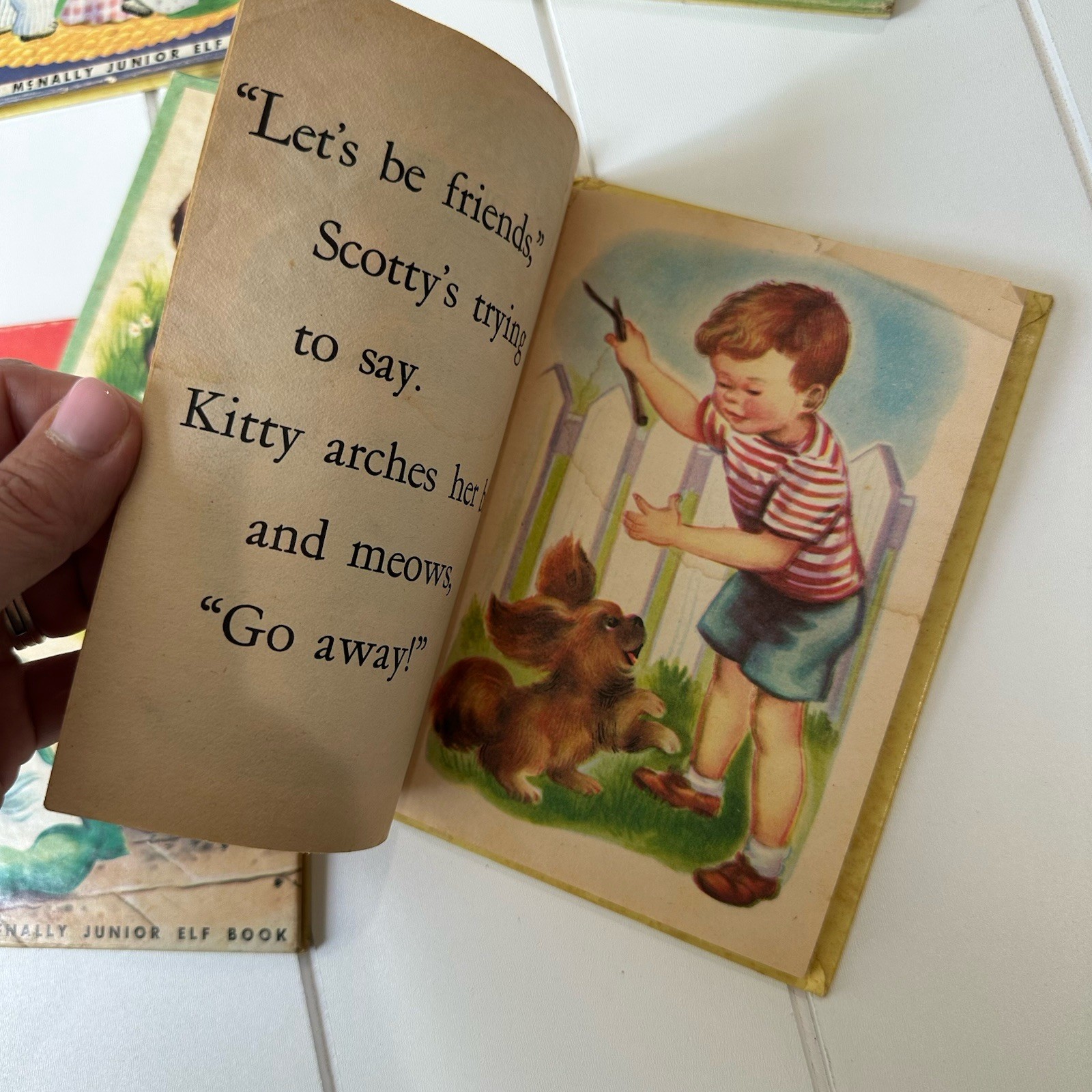 Lot of 5 Vintage Rand McNally Junior Elf Books For children