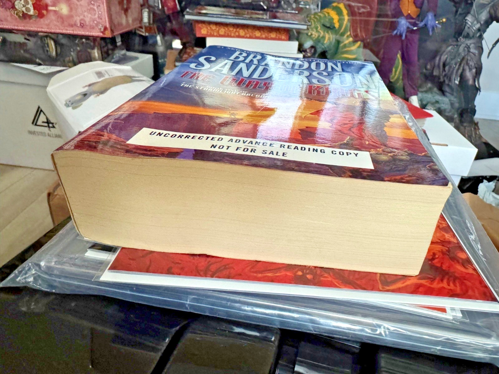 THE WAY OF KINGS ARC BY BRANDON SANDERSON, ADVANCED READER COPY, FANTASY, TOR