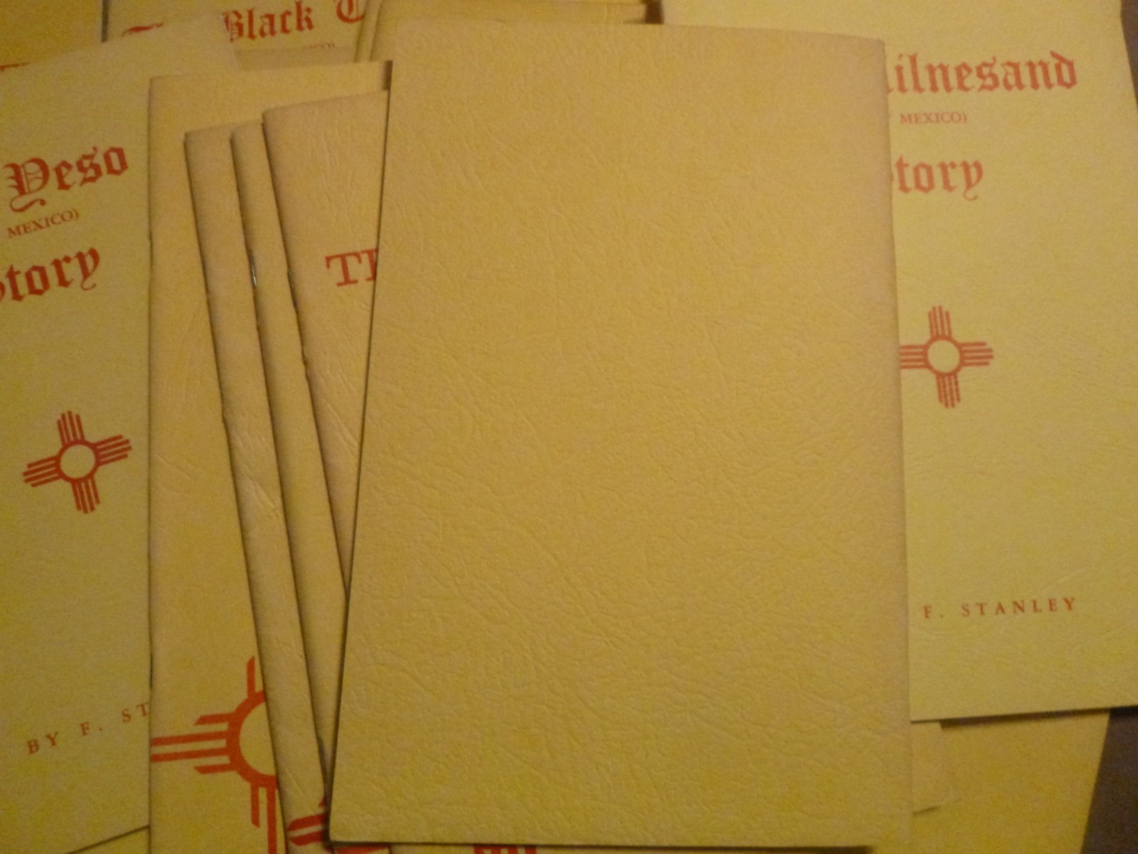 F. Stanley, New Mexico Booklets Price is per book. Abo to Wallace. 28 different