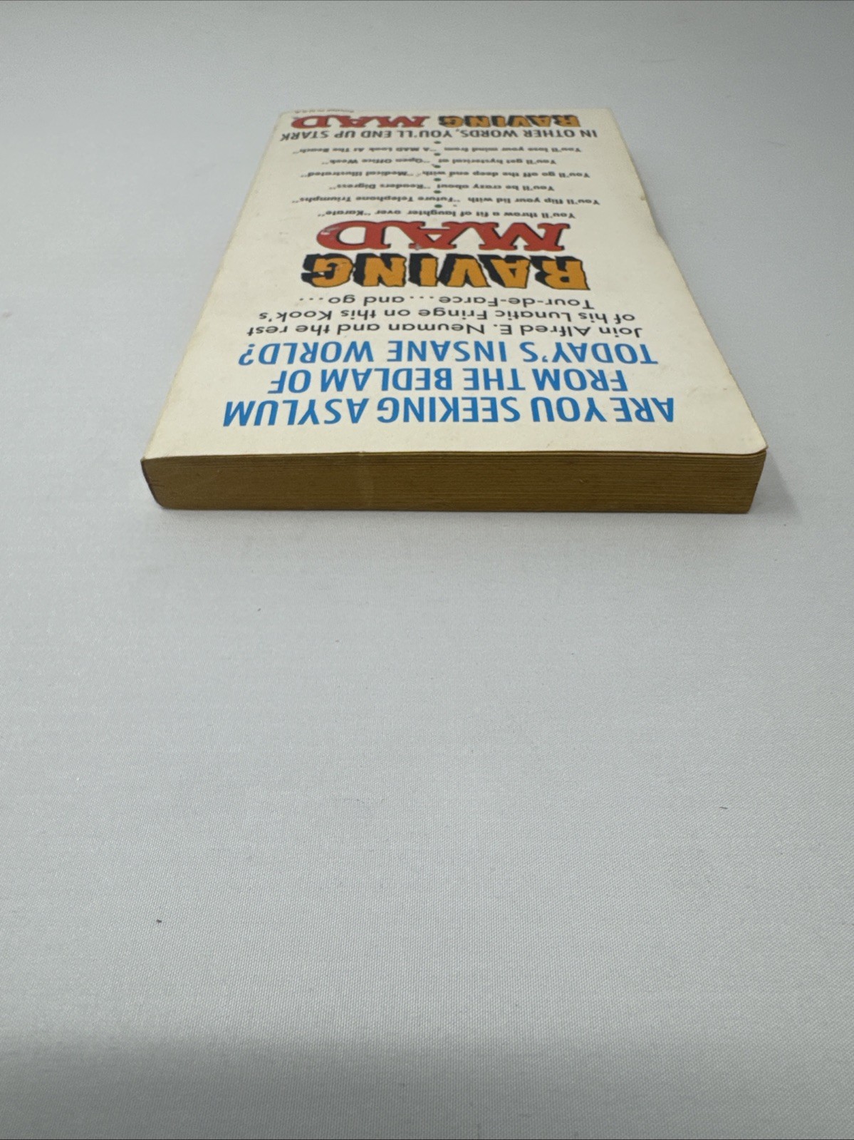 MAD Magazine Paperback Book: #20 RAVING MAD 1973 Warner 1st Print G
