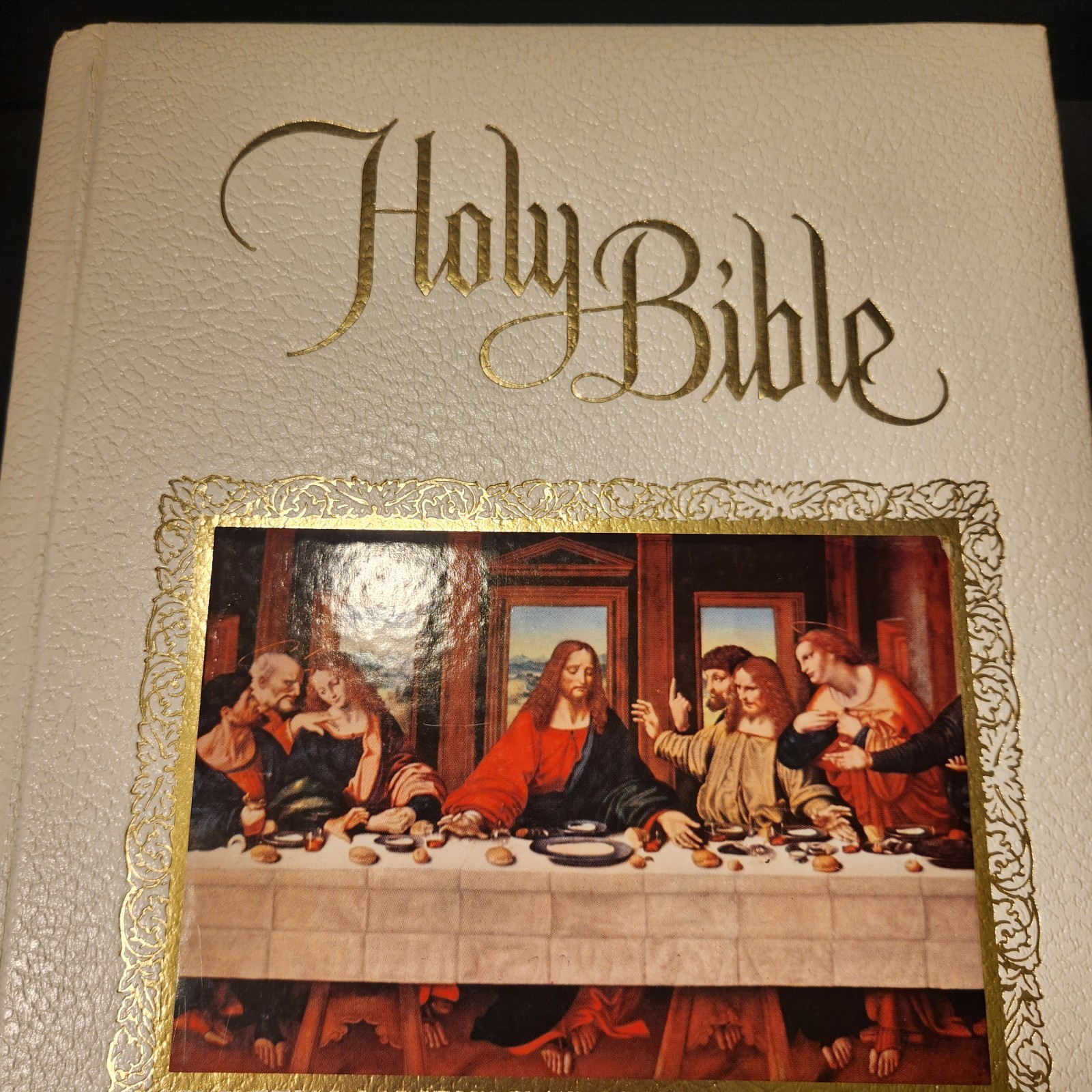 1985 KJV Holy Bible The Last Supper Edition Hardcover King James Version Book