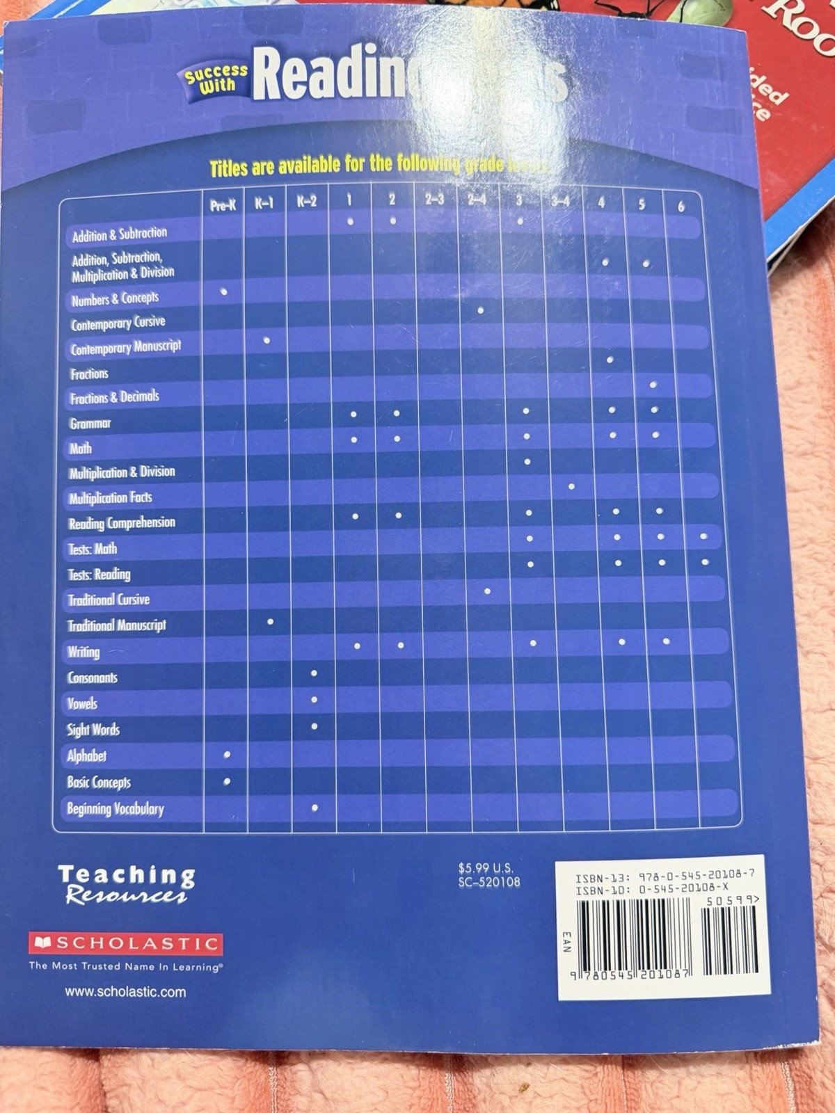 Scholastic Success With Reading Tests, Grade 6 (Scholastic Success with W – GOOD