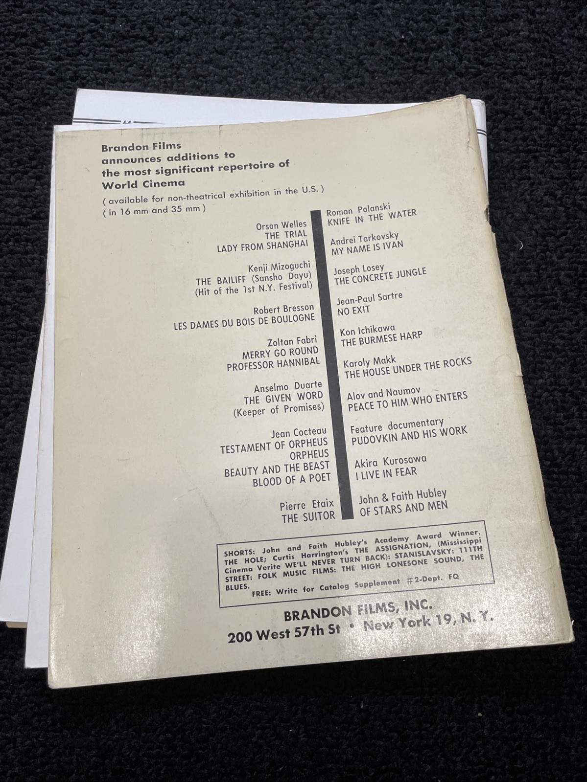 RARE Vintage 1963-1964 Lot Of 4 Film Quarterly Journals UC Press – V10