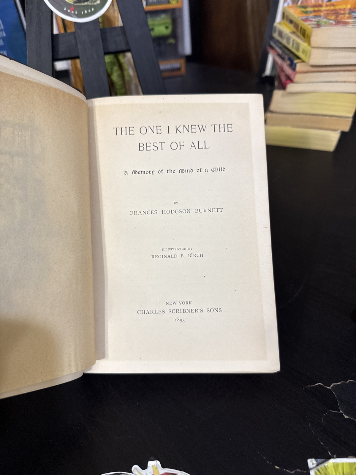 The One I Knew The Best Of All by Frances Hodgson Burnett HC 1893 1st Edition
