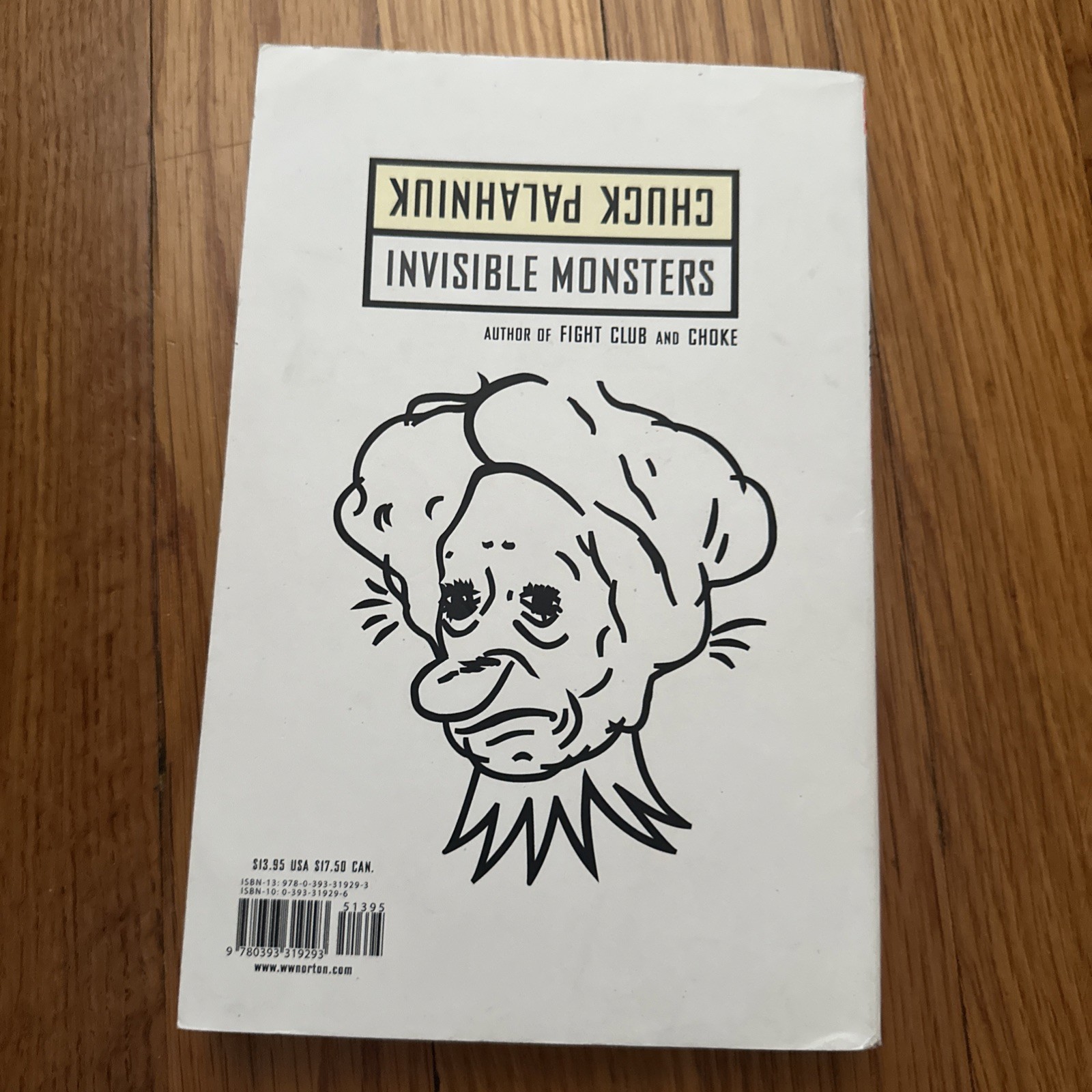 Invisible Monsters by Chuck Palahniuk (1999, Uk-B Format Paperback)