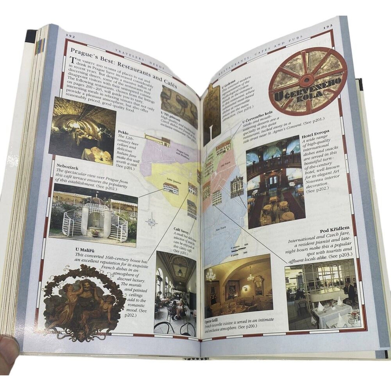 Prague: DK Eyewitness Travel Guides 1st American Ed. 1994 Maps Photos 264 Pages