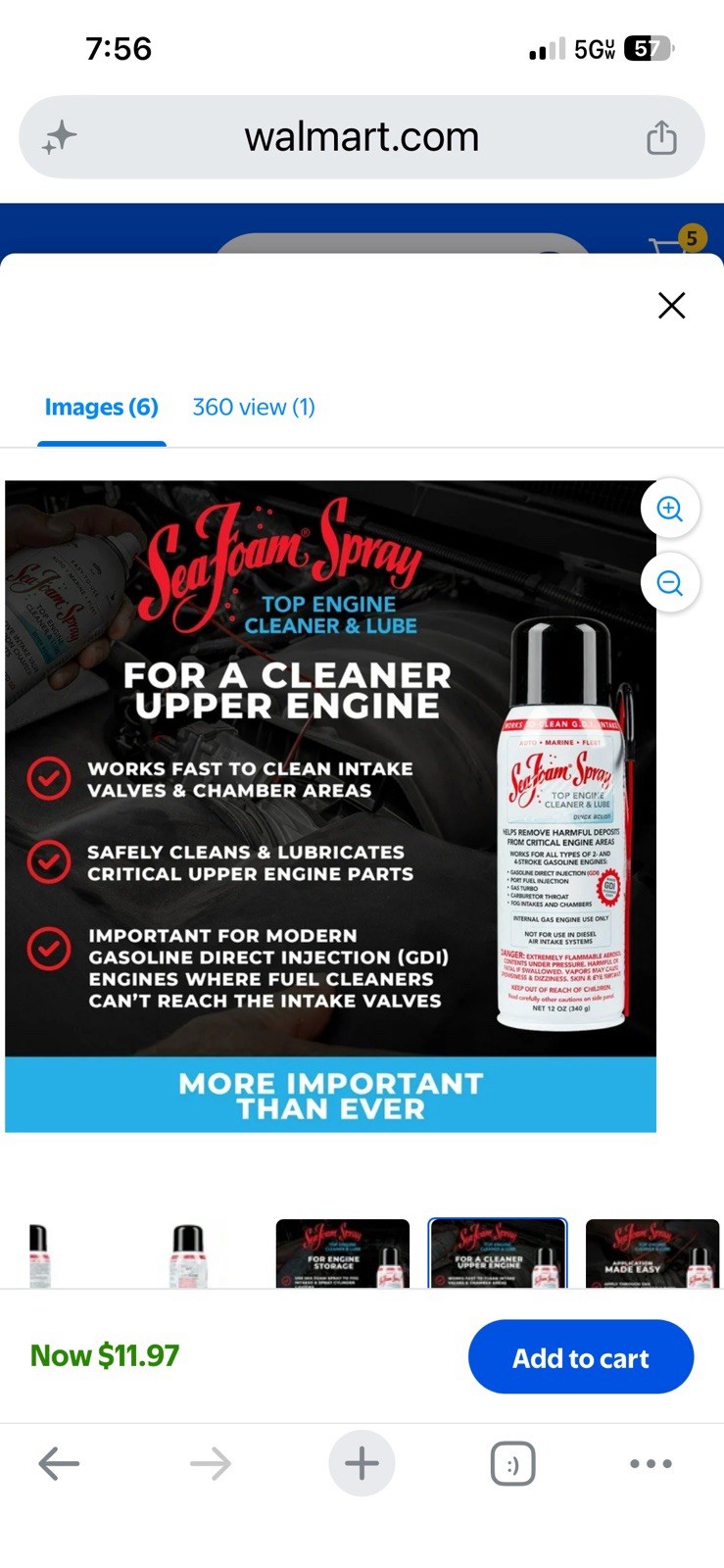 Sea Foam SS14 Cleaner and Lube – 12oz.