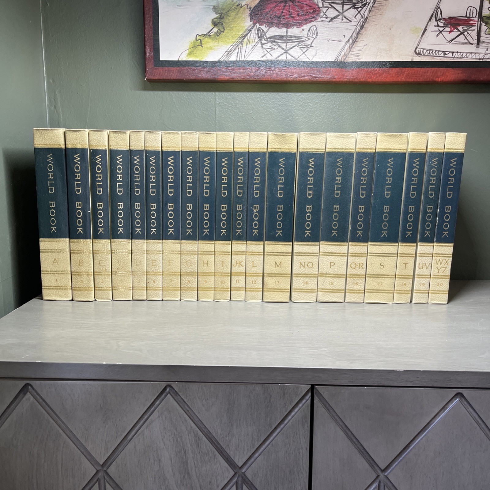 1970 📚THE WORLD BOOK ENCYCLOPEDIA Complete Set Volumes 1-20 A-Z CLEAN Vintage