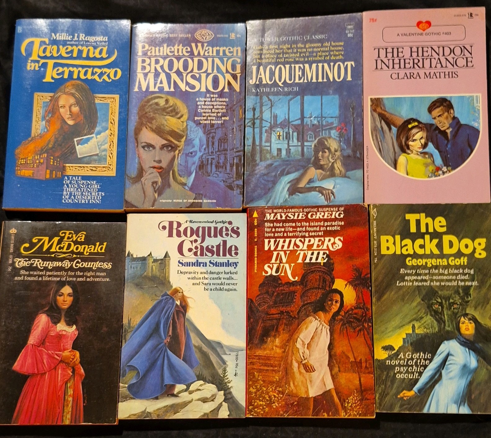 VINTAGE Various Authors PB 1960s/70s GOTHIC Romance Books Lot Of 8