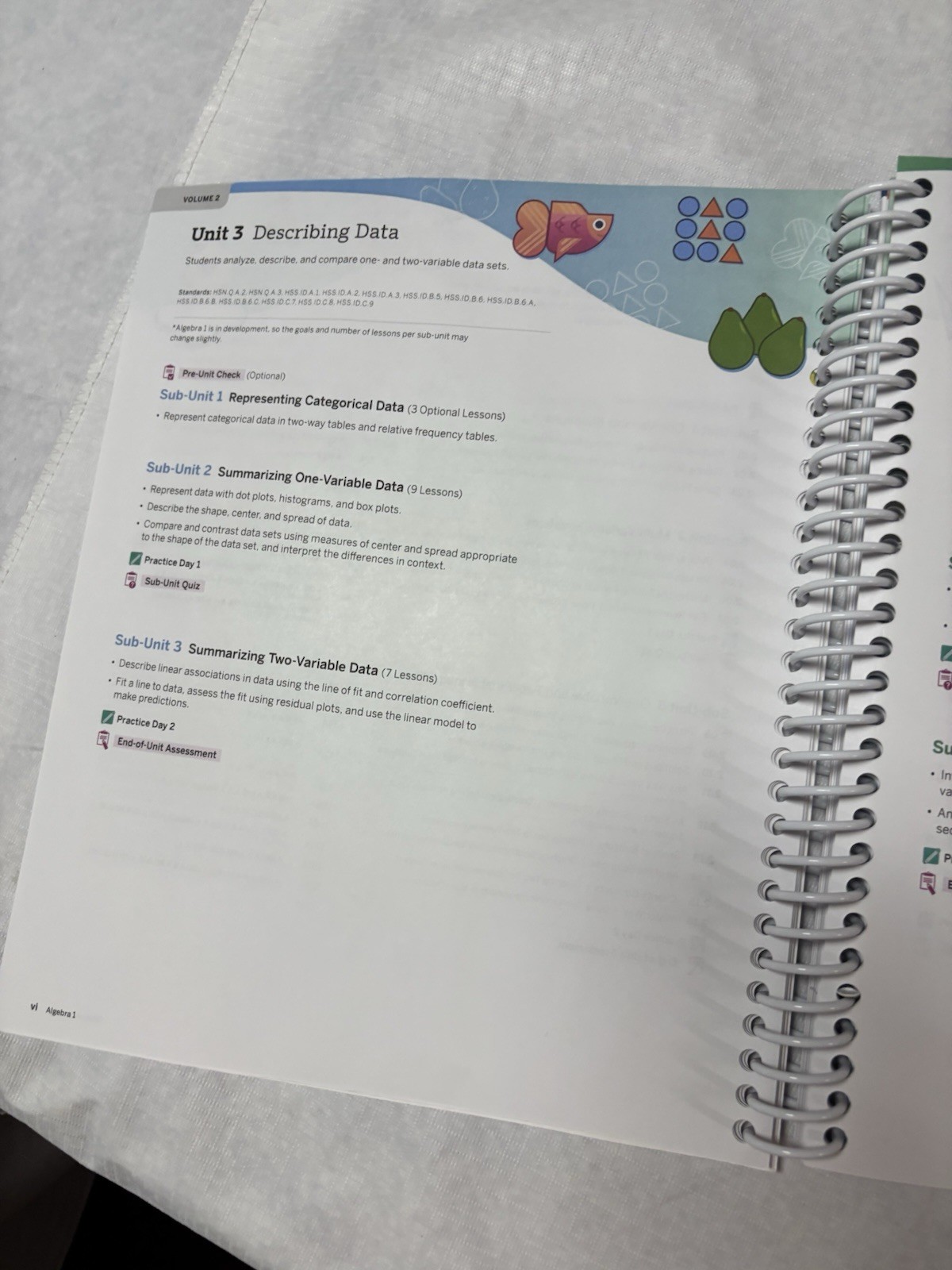 Amplify Desmos Math A1 Teacher Edition Volume 1