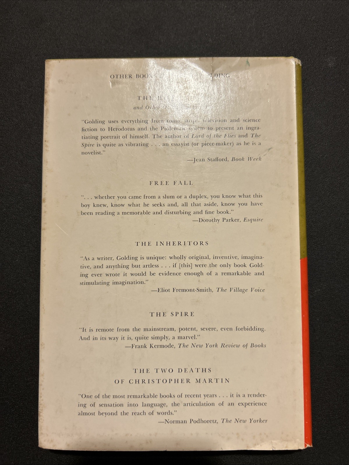 The Pyramid by William Golding 1st Ed HC 1966 Very Good Condition