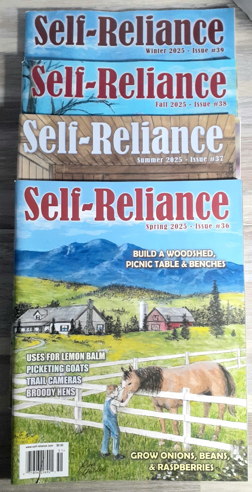 Backwoods Home/Self Reliance Homestead Magazine Lot (9) Complete 2025 & (1) 2026