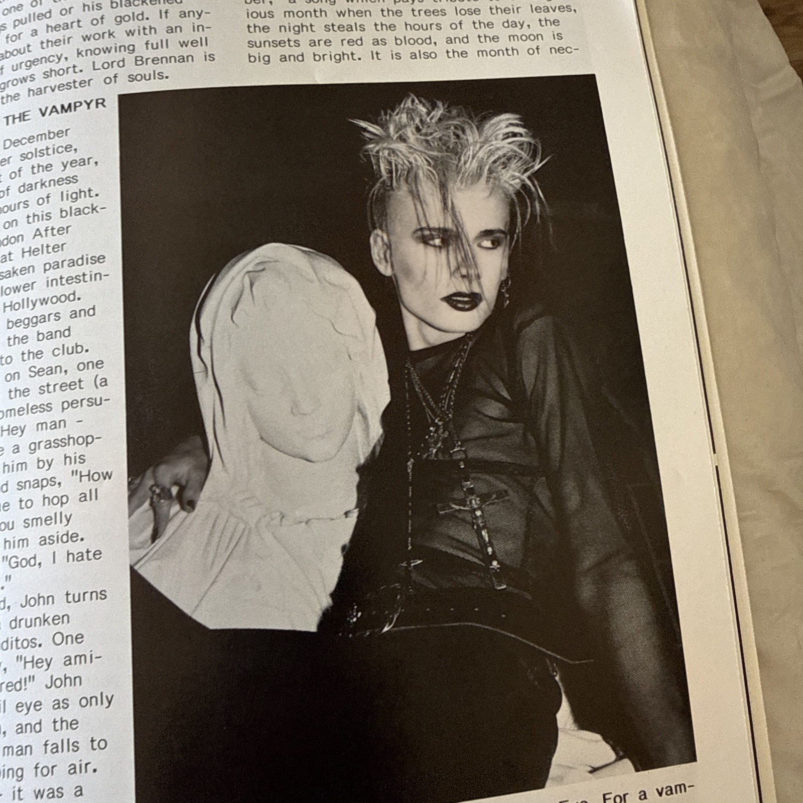 Vintage Propaganda Magazine No. 15 Book of the Dead Goth Zine Fall 1990