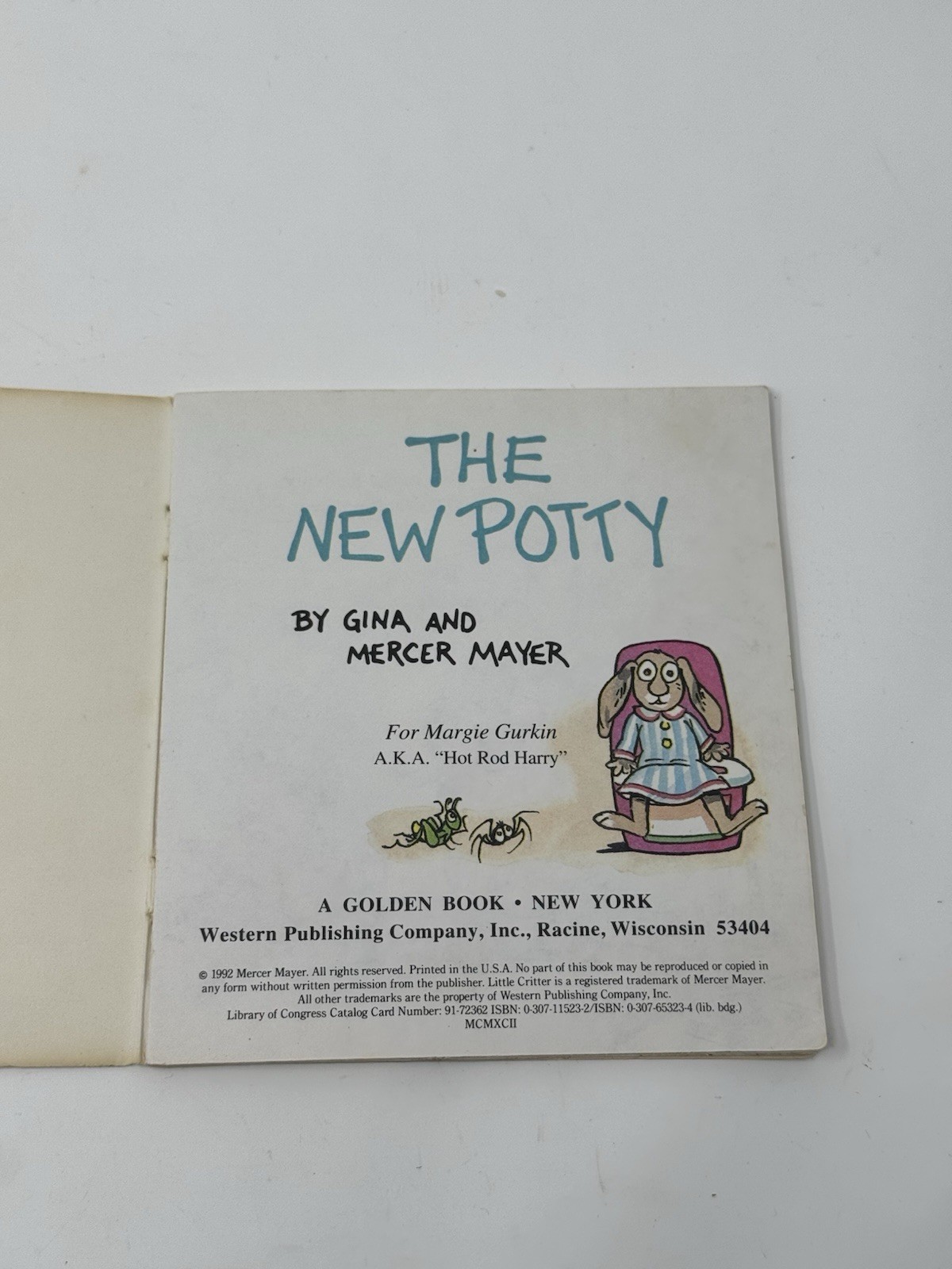 Lot of 2 Little Critter Mercer Mayer Books Mini Book Grandma & Potty Training