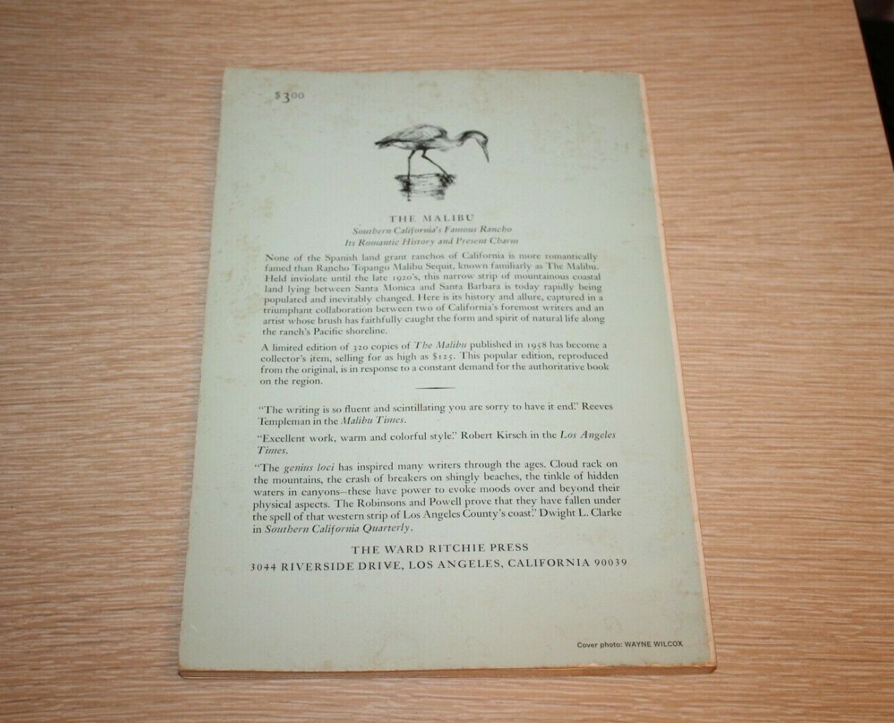 THE MALIBU Essays by W.W. Robinson Lawrence Clark Powell 1958 SIGNED Paperback
