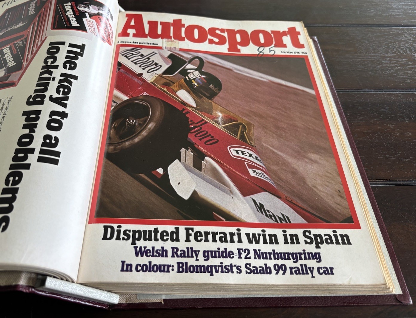 July 1975 – June 1976 AUTOSPORT Magazines (14) In Custom Binder