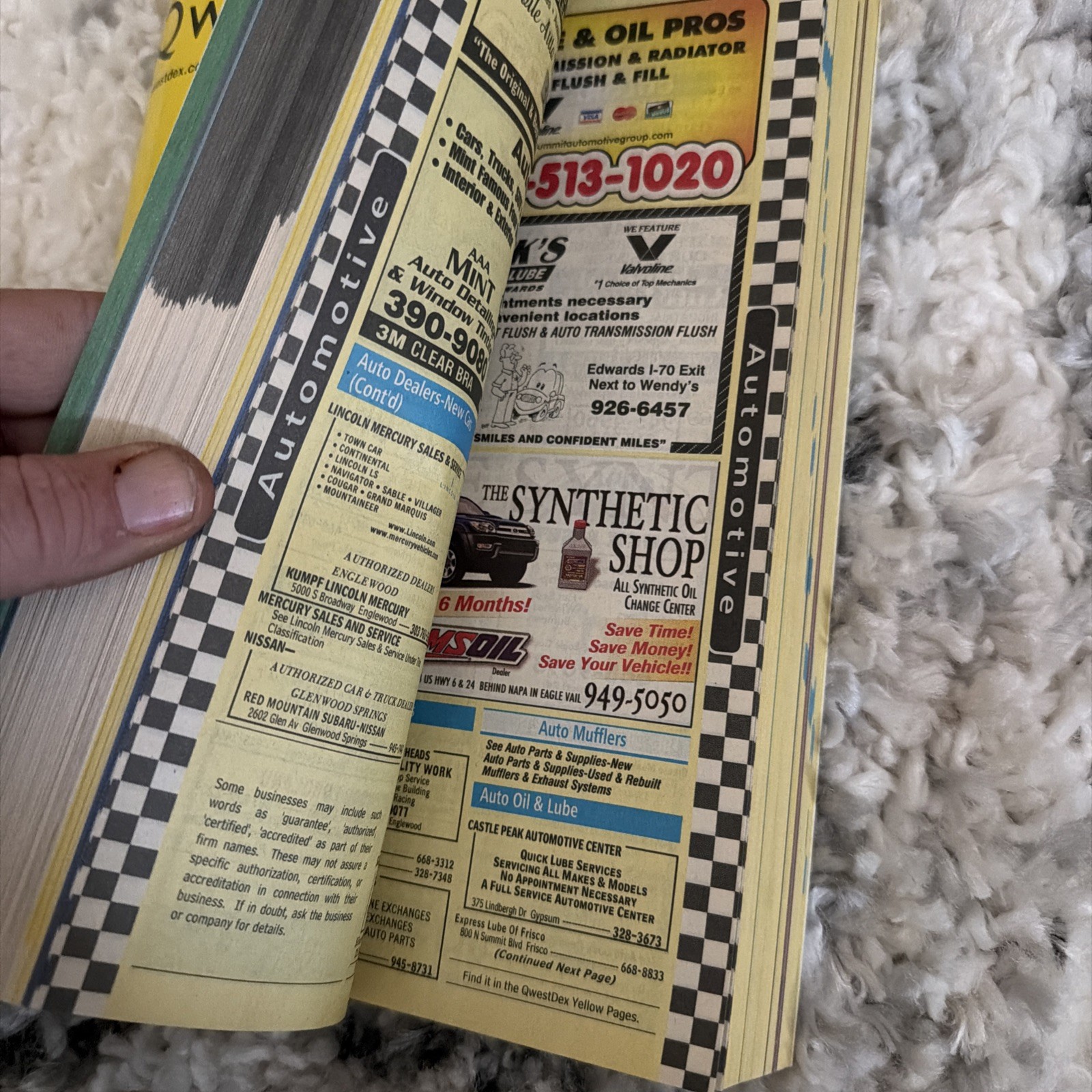 2004 QwestDex VAIL SUMMIT COUNTY/Leadville 719 970 Yellow/White Pages Phone Book
