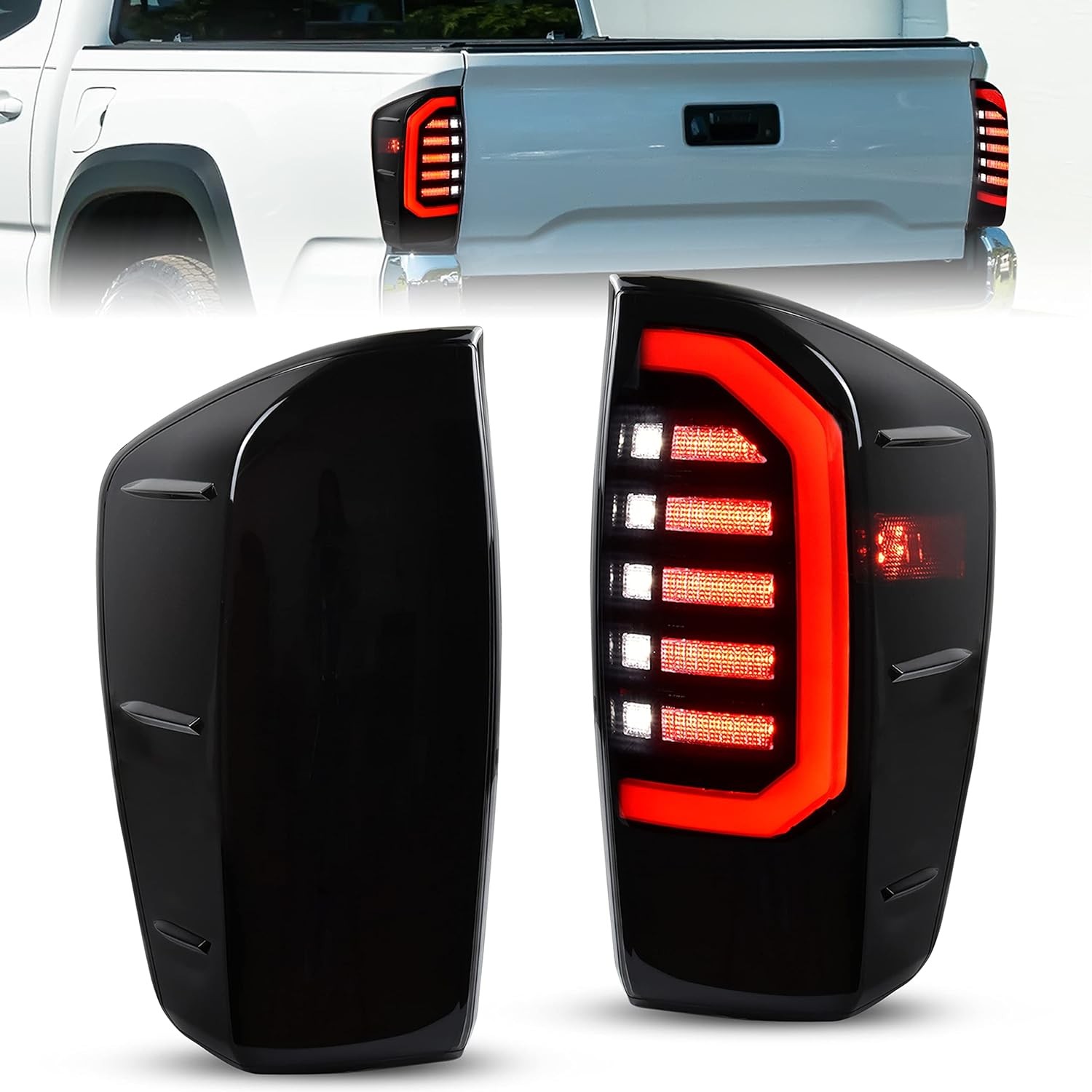 LED Taillights for 2016-2023 Toyota Tacoma Rear Tail Lights Assembly for [2016 2