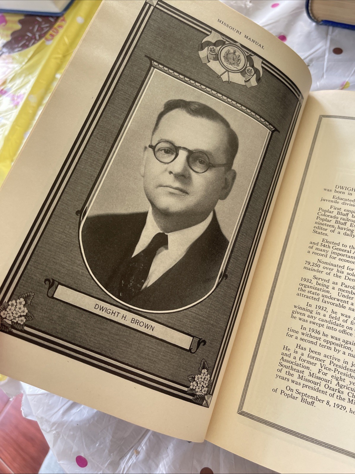 1931 – 1940 Official Manual State Missouri blue book Charles Becker 5 Book Lot