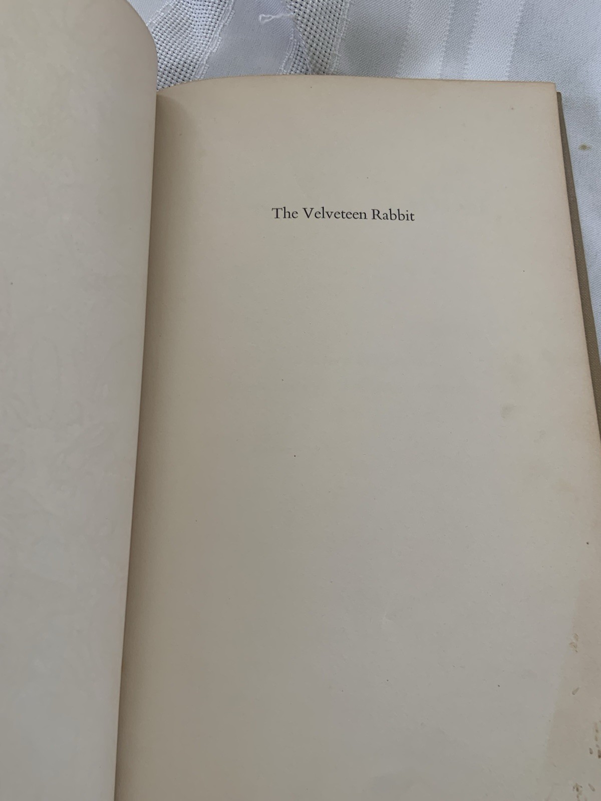 The Velveteen Rabbit, Margery Williams, HC, 1920s Early Rare CL Edition