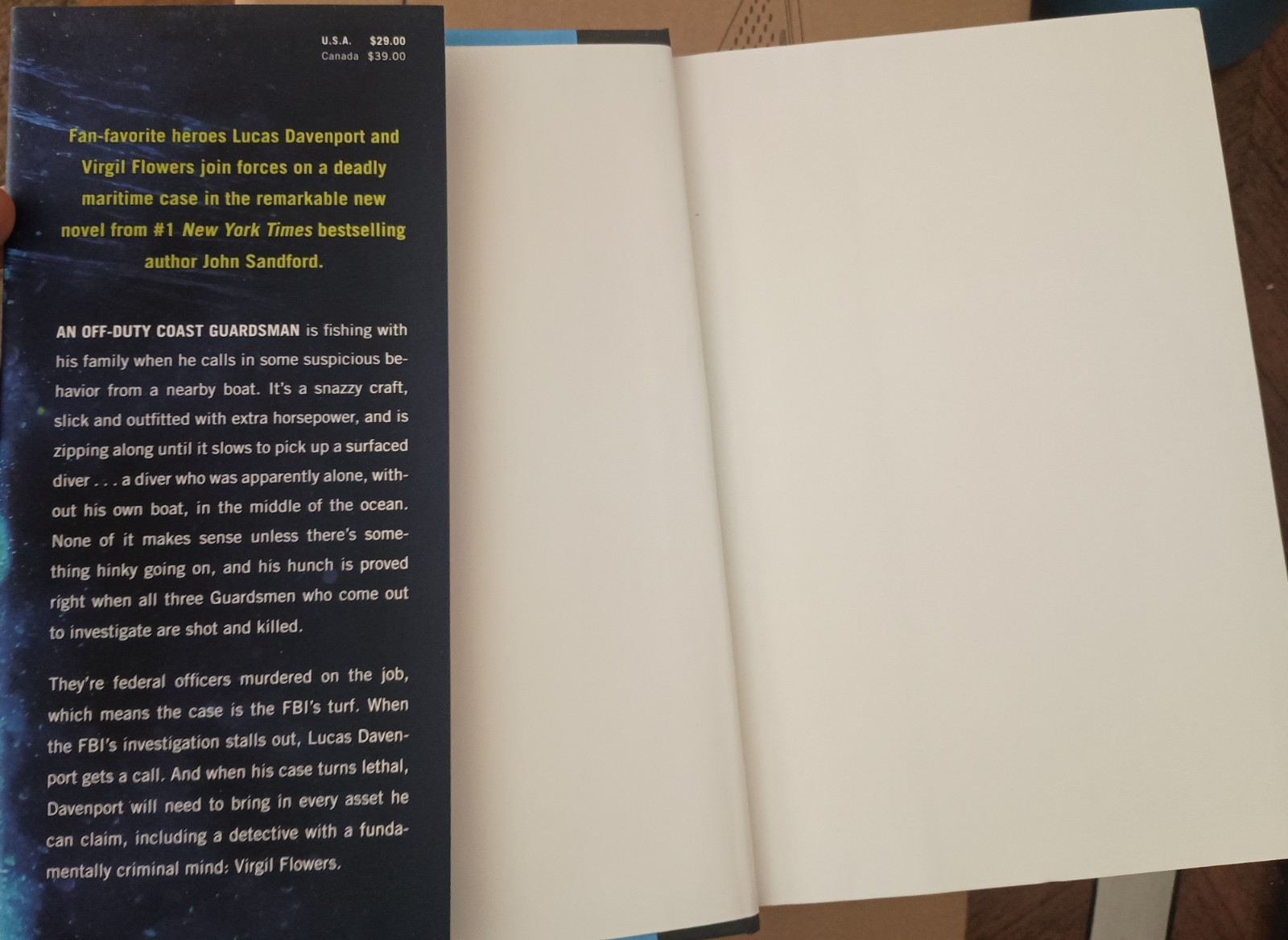 Ocean Prey by John Sandford (2021, Hardcover) with Dust jacket/Cover