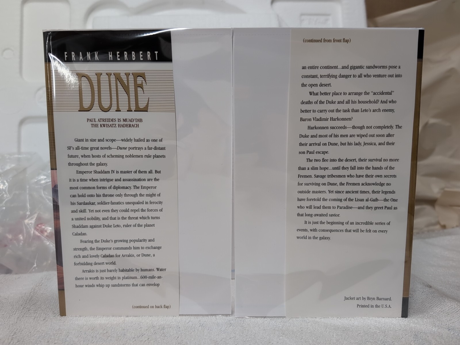 5 Vols!! DUNE COMPLETE SERIES by Frank Herbert + Custom Mylar ~ DUNE in 5 Vols!!