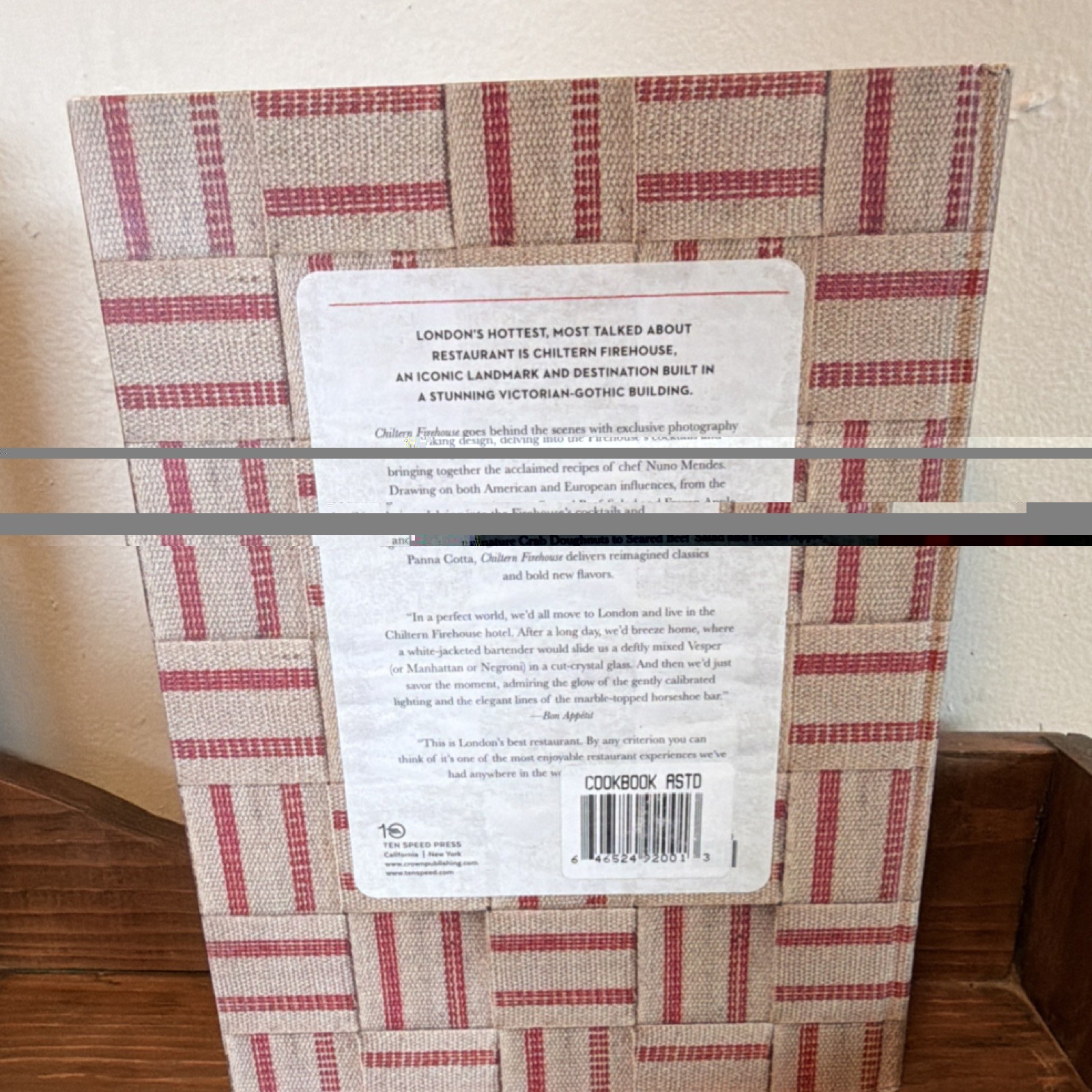 Chiltern Firehouse: The Cookbook by Nuno Mendes Hardcover Ten Speed Press