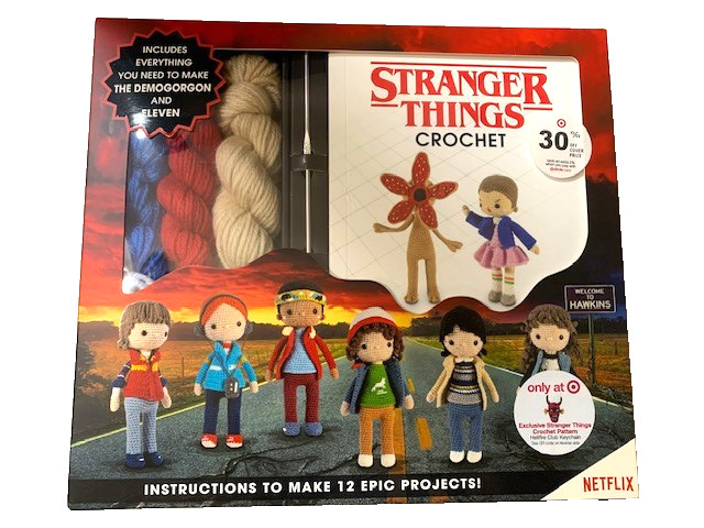 BRAND NEW Stranger Things Crochet Kit – Instruct for 12 Figures SEALED & PERFECT