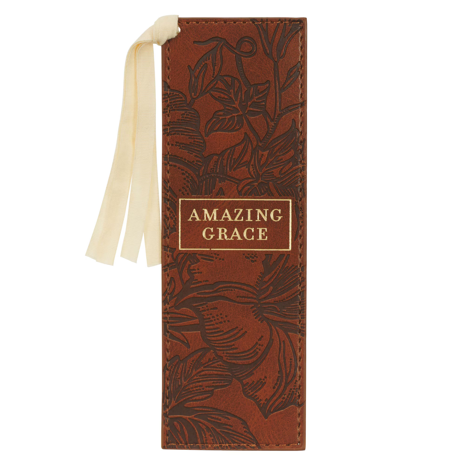 Premium Vegan Leather Bookmark for Women: Amazing Grace – Inspirational, Cute