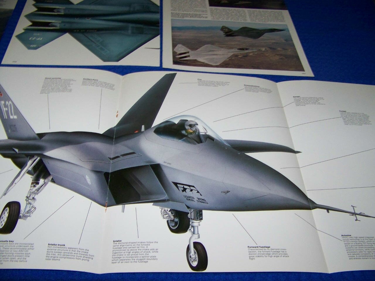 LOCKHEED/ BOEING YF-22 & YF-23 …4-PAGE PROFILE/2-PAGE 3-VIEWS/HISTORY (719BB)
